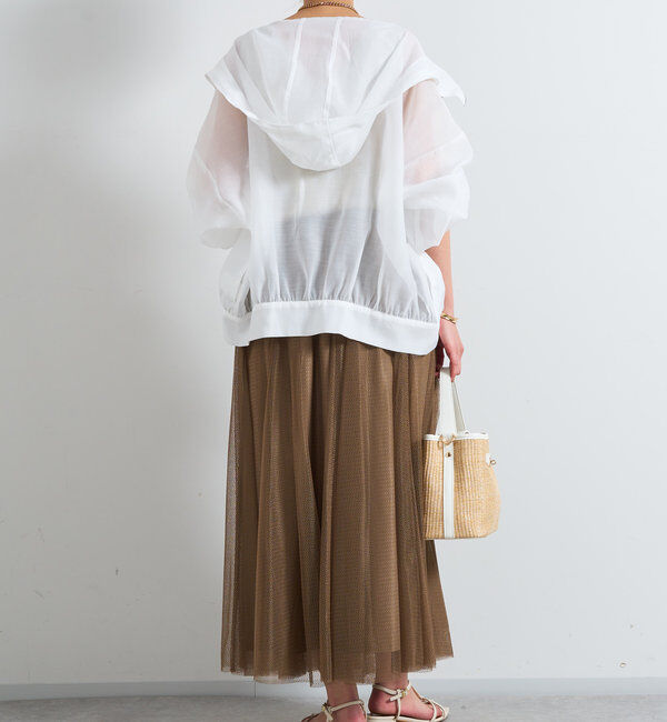  「パターンチュールギャザーフレアスカート」|スカート|