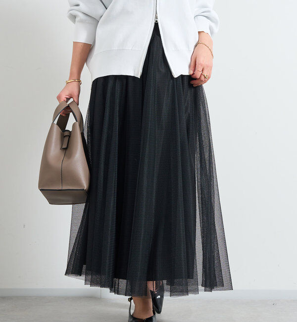  「パターンチュールギャザーフレアスカート」|スカート|