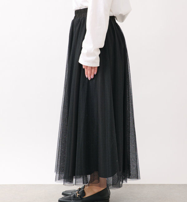  「パターンチュールギャザーフレアスカート」|スカート|