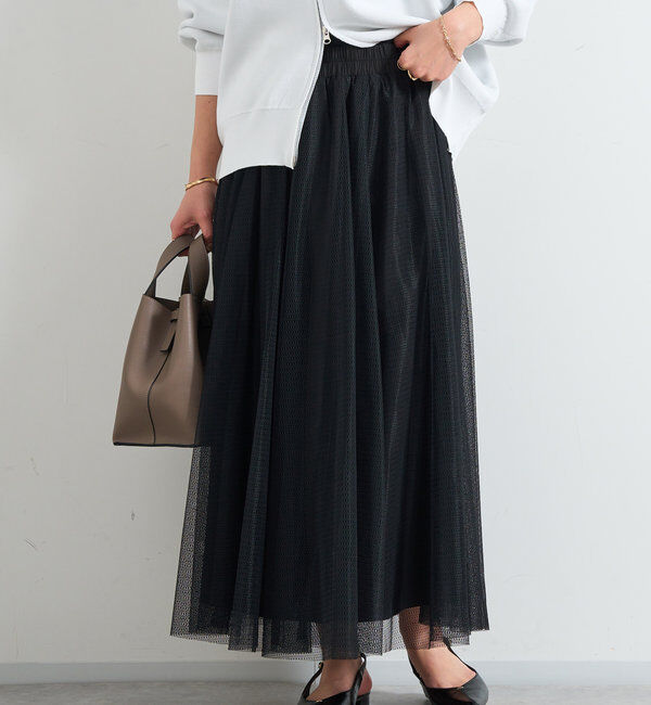 「パターンチュールギャザーフレアスカート」|スカート|