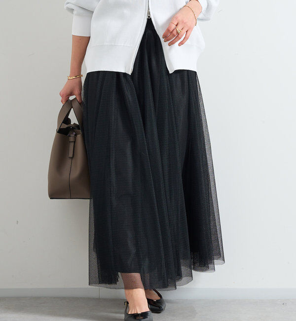  「パターンチュールギャザーフレアスカート」|スカート|