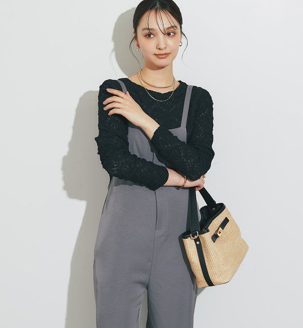  「フラワーレースカットソー」|Tシャツ・カットソー|