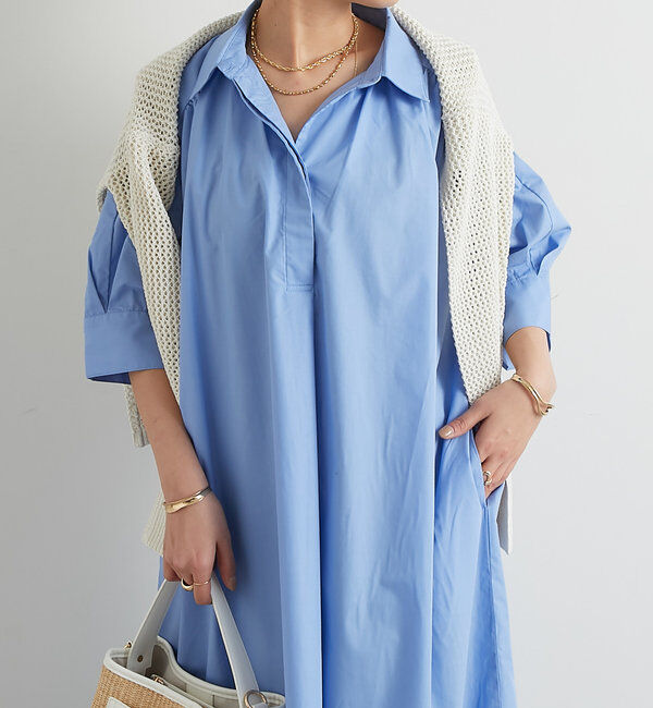  「《新色追加》スキッパーシャツワンピース」|その他|