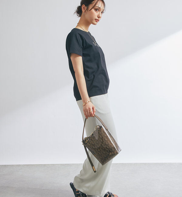  「 【story.(ストーリー)】リバーシブル巾着付きクリアバッグ」|クラッチバッグ|