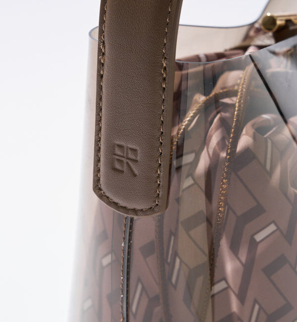  「 【story.(ストーリー)】リバーシブル巾着付きクリアバッグ」|クラッチバッグ|