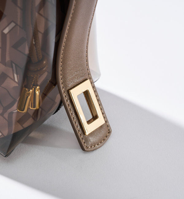  「 【story.(ストーリー)】リバーシブル巾着付きクリアバッグ」|クラッチバッグ|