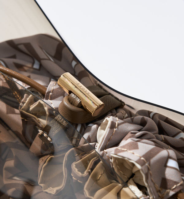  「 【story.(ストーリー)】リバーシブル巾着付きクリアバッグ」|クラッチバッグ|