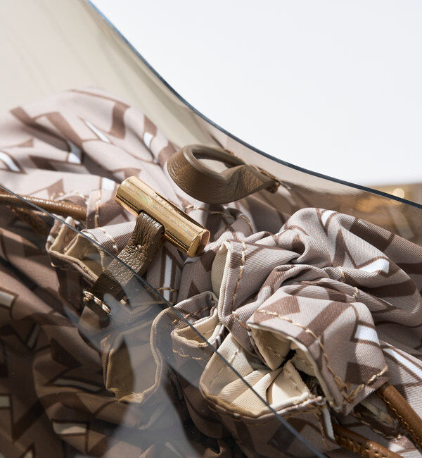  「 【story.(ストーリー)】リバーシブル巾着付きクリアバッグ」|クラッチバッグ|