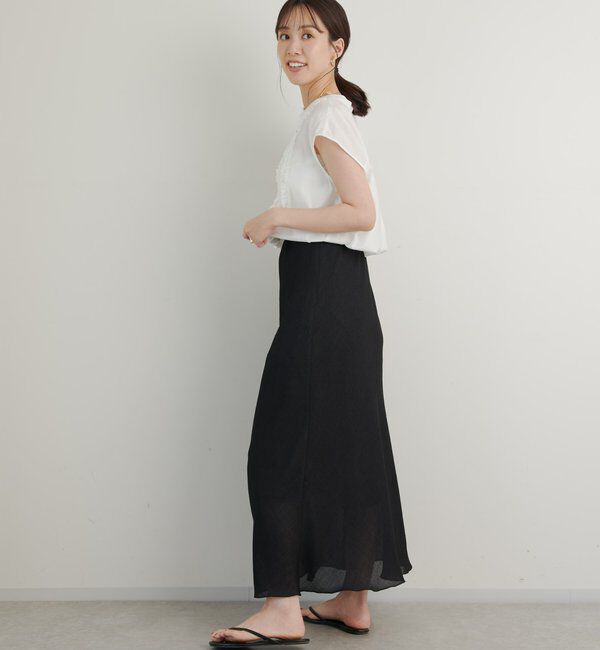  「《大人ガーリーな雰囲気に》シルキーローンフリルブラウス」|シャツ・ブラウス|