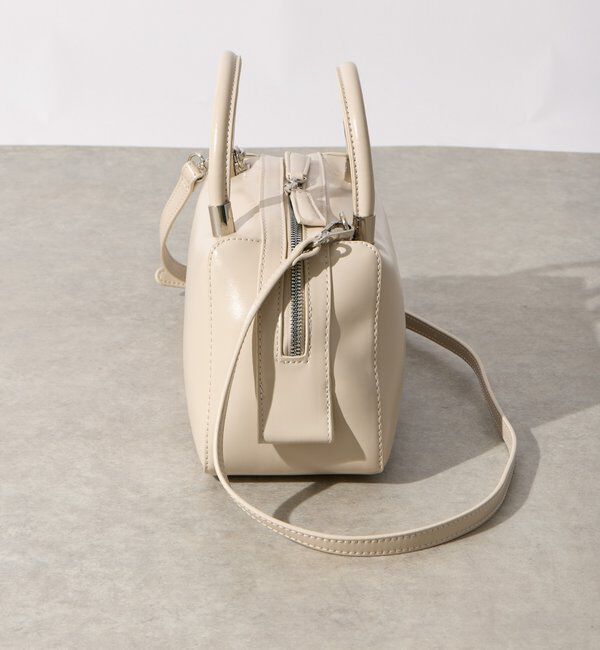  「【cache cache(カシュカシュ)】マット素材ボストン」|クラッチバッグ|