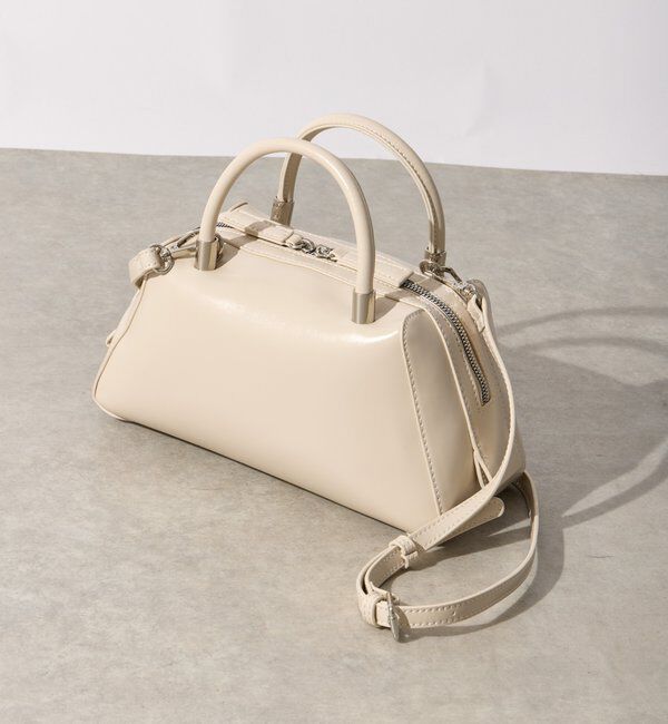  「【cache cache(カシュカシュ)】マット素材ボストン」|クラッチバッグ|