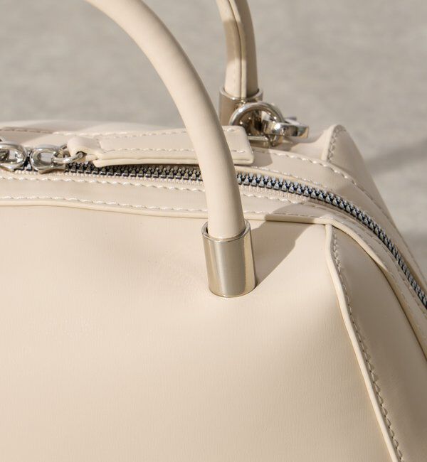  「【cache cache(カシュカシュ)】マット素材ボストン」|クラッチバッグ|