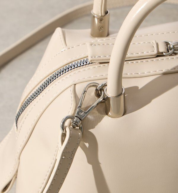  「【cache cache(カシュカシュ)】マット素材ボストン」|クラッチバッグ|