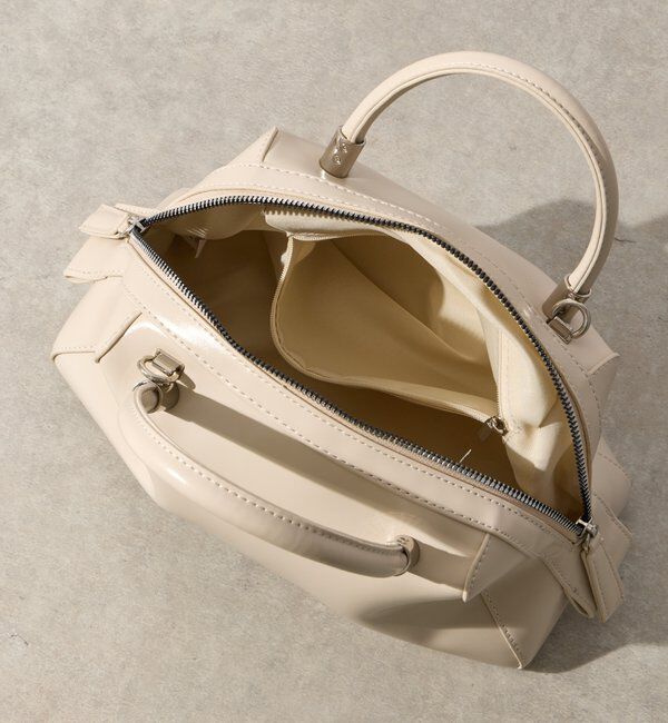  「【cache cache(カシュカシュ)】マット素材ボストン」|クラッチバッグ|