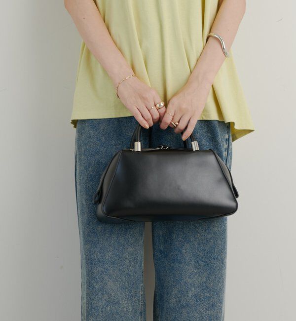  「【cache cache(カシュカシュ)】マット素材ボストン」|クラッチバッグ|