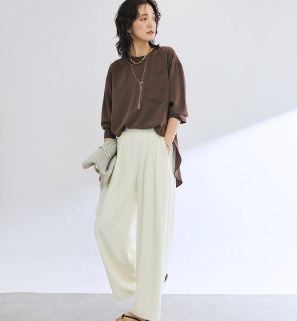  「【さらっと着やすい！/冷房・日焼け対策◎】ジョーゼットポケットブラウス」|シャツ・ブラウス|