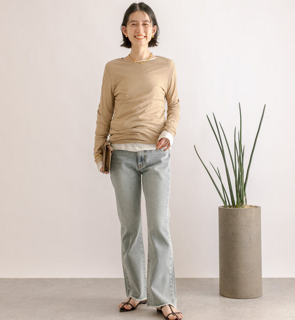  「【MONN.:.(モン)】シアーロンT」|Tシャツ・カットソー|