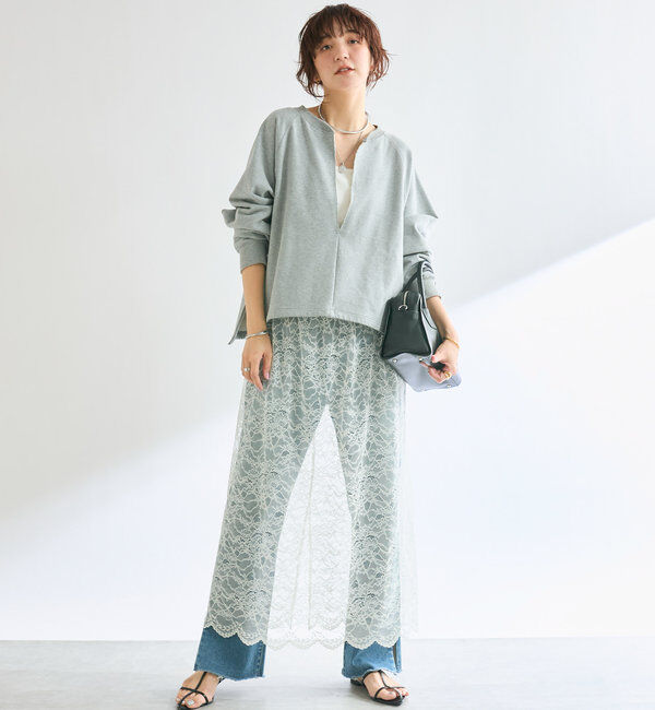  「【大人が着やすい】キーネックオーバースウェット」|Tシャツ・カットソー|