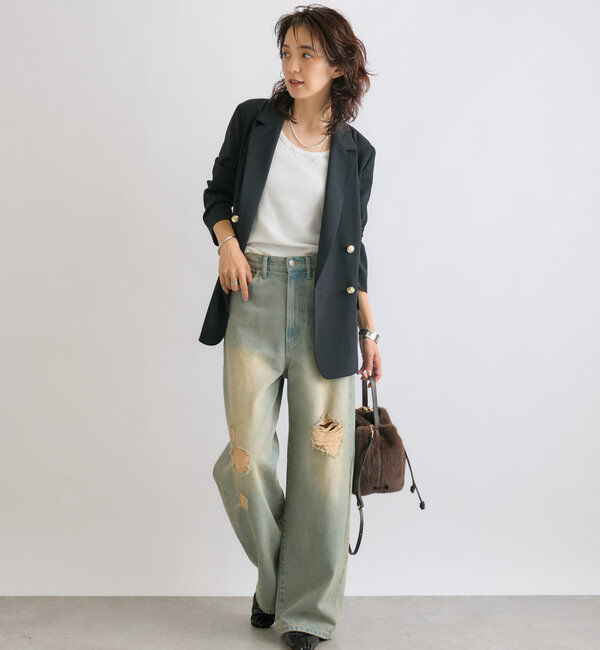  「【ロングシーズン着まわせる】ストレッチツイルテーラードジャケット」|テーラードジャケット|