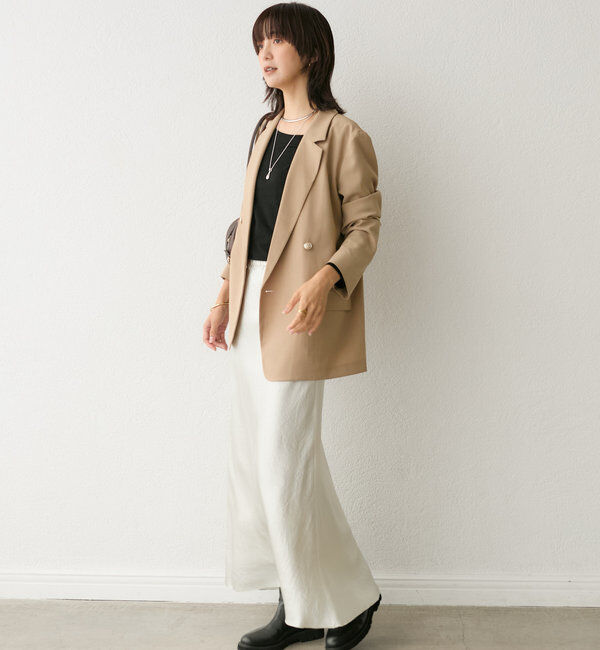  「【ロングシーズン着まわせる】ストレッチツイルテーラードジャケット」|テーラードジャケット|