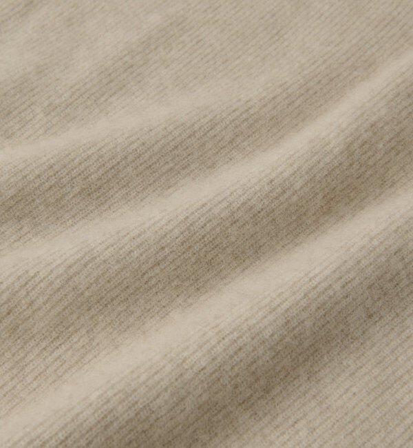  「【抜け感シルエット】ヘアリーウール片畦Vネックニット」|ニット・セーター|