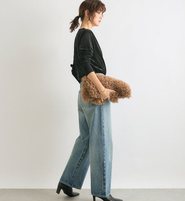  「【1枚でも様になる】シアーベロアロンT」|Tシャツ・カットソー|