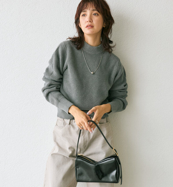  「【コーデのポイントに】パテントレザーミニバッグ」|ショルダー・メッセンジャー|