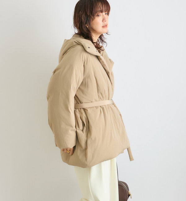  「【高機能素材】ベルテッドフードダウン」|ダウン|