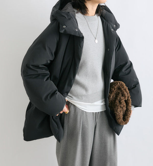  「【高機能素材】ベルテッドフードダウン」|ダウン|