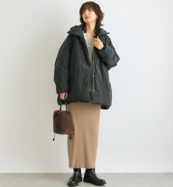  「【高機能素材】ベルテッドフードダウン」|ダウン|