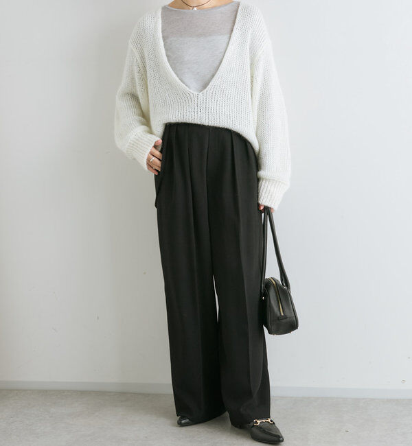  「【大人の着こなしに】ナローサスペンダーパンツ」|チノ|