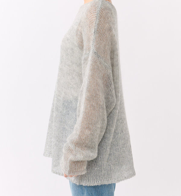  「【さり気ない輝きが◎】箔プリントニット」|ニット・セーター|