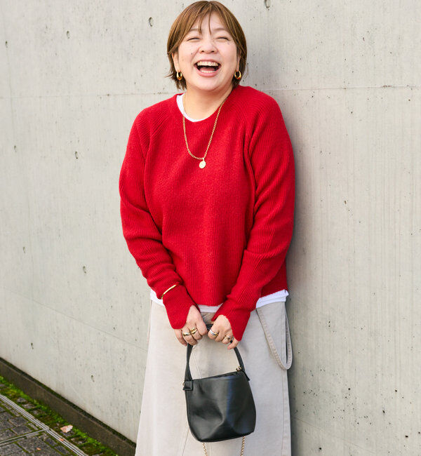  「【インフルエンサーコラボカラー登場！】アームウォーマーニット」|ニット・セーター|