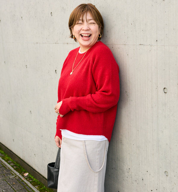  「【インフルエンサーコラボカラー登場！】アームウォーマーニット」|ニット・セーター|