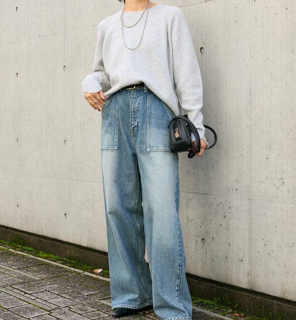  「【インフルエンサーコラボカラー登場！】アームウォーマーニット」|ニット・セーター|