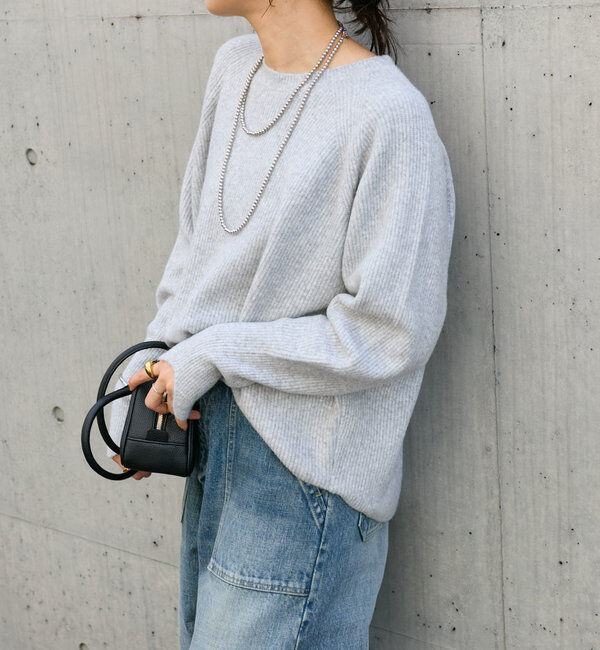  「【インフルエンサーコラボカラー登場！】アームウォーマーニット」|ニット・セーター|