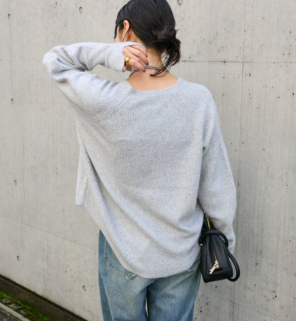  「【インフルエンサーコラボカラー登場！】アームウォーマーニット」|ニット・セーター|