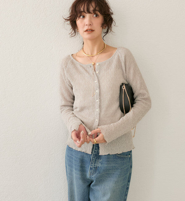  「【鮮度を上げる】シュリンク2WAYカットソー」|Tシャツ・カットソー|