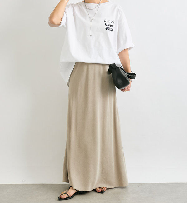  「【セットアップ可】ガーメントダイバイヤススカート」|スカート|