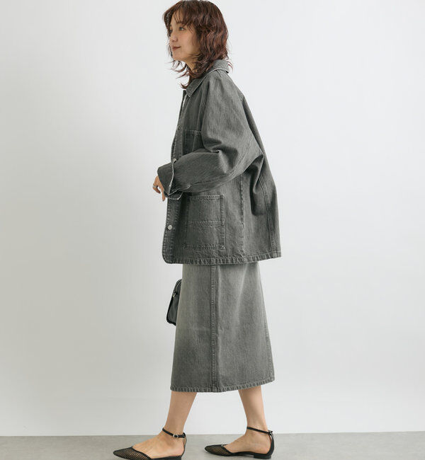  「【MONN.:. （モン）】halfwayデニムスカート」|スカート|