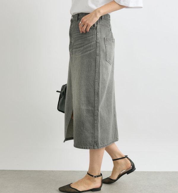  「【MONN.:. （モン）】halfwayデニムスカート」|スカート|