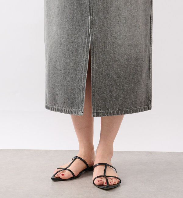  「【MONN.:. （モン）】halfwayデニムスカート」|スカート|