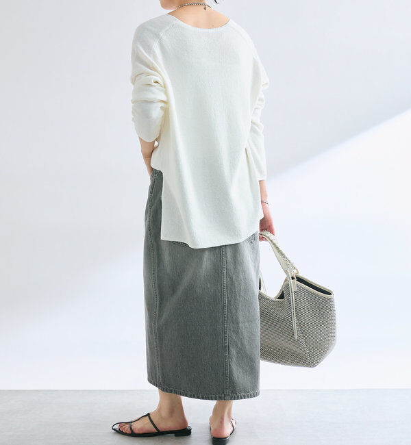  「【MONN.:. （モン）】halfwayデニムスカート」|スカート|