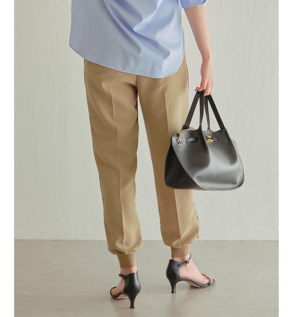  「【ジャージーシリーズ】センターシームジョガーパンツ」|チノ|