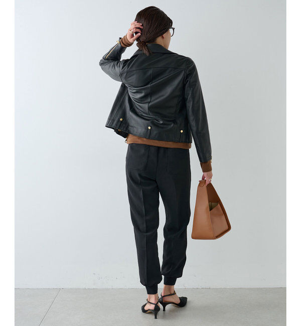  「【ジャージーシリーズ】センターシームジョガーパンツ」|チノ|