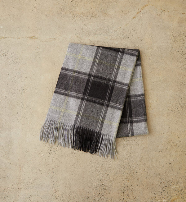  「チェックカシミヤストール」|マフラー|
