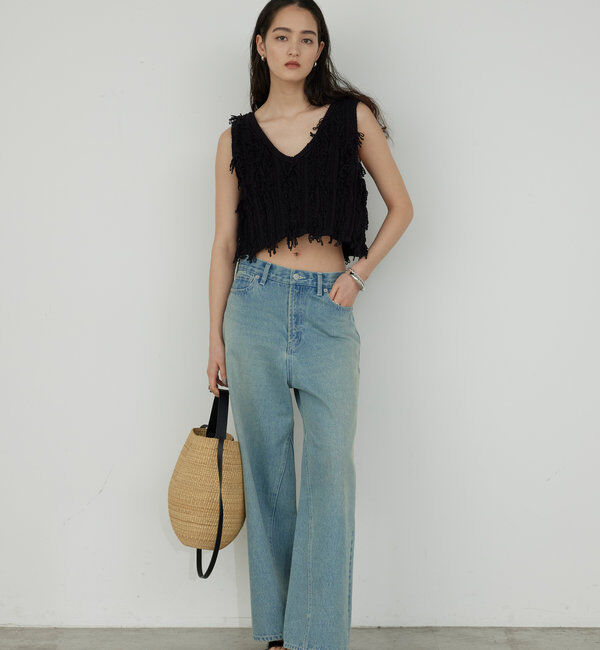  「フリンジニットベスト」|ニット・セーター|