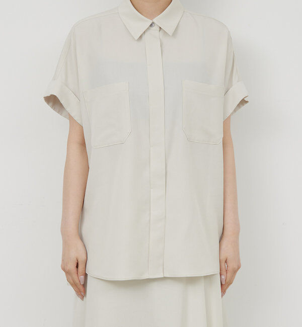  「【セットアップ対応】ミリタリーハーフスリーブシャツ」|シャツ・ブラウス|