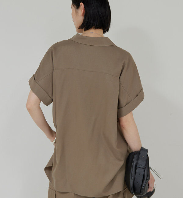  「【セットアップ対応】ミリタリーハーフスリーブシャツ」|シャツ・ブラウス|