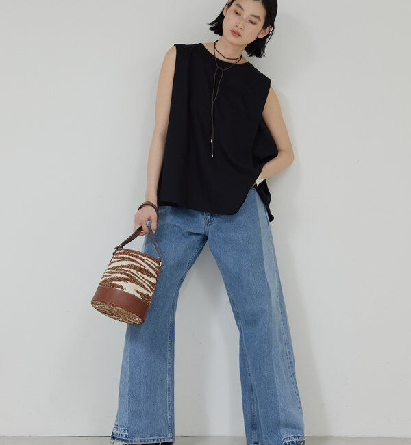  「【セットアップ対応】ジョーゼットバックスリットノースリーブ」|シャツ・ブラウス|